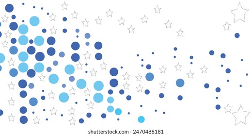 Light BLUE vector layout with circle shapes. Blurred decorative design in abstract style with bubbles. Template for your brand book.