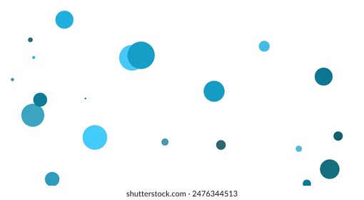 Light BLUE vector layout with circle shapes. Blurred decorative design in abstract style with bubbles. Template for your brand book.
