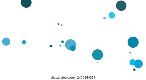 Light BLUE vector layout with circle shapes. Blurred decorative design in abstract style with bubbles. Template for your brand book.