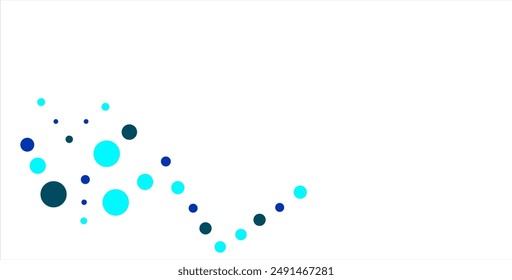 Light BLUE vector layout with circle shapes. Blurred decorative design in abstract style with bubbles. Template for your brand book. Vector eps10 