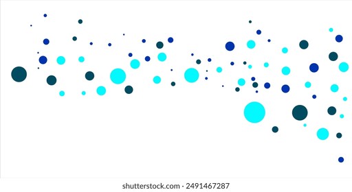 Light BLUE vector layout with circle shapes. Blurred decorative design in abstract style with bubbles. Template for your brand book. Vector eps10 