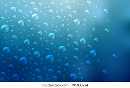 Light BLUE vector layout with circle shapes. Blurred decorative design in abstract style with bubbles. Completely new template for your brand book.