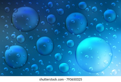 Light BLUE vector layout with circle shapes. Illustration with set of shining colorful abstract circles. Completely new template for your brand book.