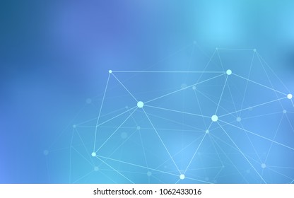 Light BLUE vector layout with circles, lines. Illustration with set of colorful abstract circles and lines. Pattern can be used for ads, leaflets.