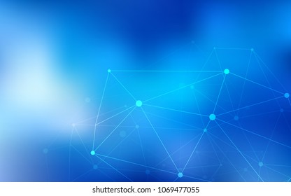 Light BLUE vector layout with circles, lines. Illustration with set of colorful abstract circles and lines. New design for ad, poster, banner of your website.