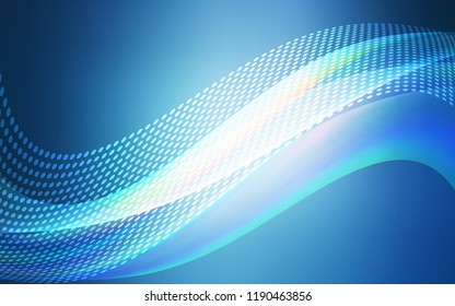 Light BLUE vector layout with circles, lines. Design with connection of dots and lines on colorful background. Pattern for beautiful websites.