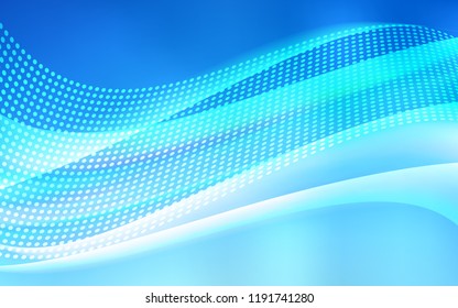 Light BLUE vector layout with circles, lines. Illustration with set of colorful abstract circles and lines. Design for textile, fabric, wallpapers.