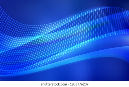 Light BLUE vector layout with circles, lines. Abstract illustration with colorful discs and triangles. Template for business cards, websites.