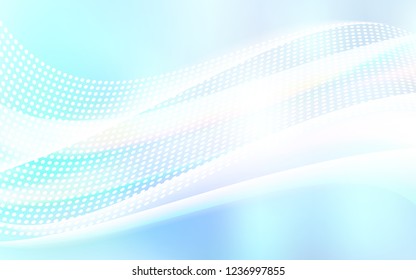 Light BLUE vector layout with circles, lines. Abstract illustration with colorful discs and triangles. Template for business cards, websites.
