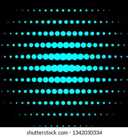 Light BLUE vector layout with circles. Colorful illustration with gradient dots in nature style. New template for your brand book.