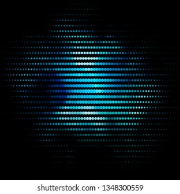 Light BLUE vector layout with circles. Abstract decorative design in gradient style with bubbles. New template for your brand book.