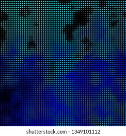 Light BLUE vector layout with circles. Colorful illustration with gradient dots in nature style. Pattern for business ads.