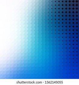 Light BLUE vector layout with circles. Illustration with set of shining colorful abstract spheres. Design for posters, banners.