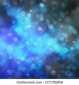 Light BLUE vector layout with circles. Illustration with set of shining colorful abstract spheres. Pattern for wallpapers, curtains.