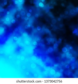 Light BLUE vector layout with circles. Colorful illustration with gradient dots in nature style. Design for posters, banners.
