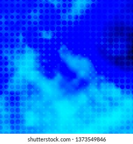 Light BLUE vector layout with circles. Abstract decorative design in gradient style with bubbles. Design for your commercials.