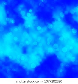 Light BLUE vector layout with circles. Abstract decorative design in gradient style with bubbles. Pattern for business ads.