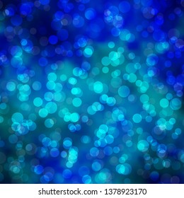 Light BLUE vector layout with circles. Colorful illustration with gradient dots in nature style. Design for posters, banners.