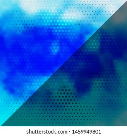Light BLUE vector layout with circles. Illustration with set of shining colorful abstract spheres. New template for your brand book.
