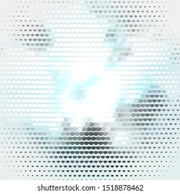 Light BLUE vector layout with circles. Abstract colorful disks on simple gradient background. Pattern for business ads.