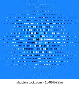 Light BLUE vector layout with circles. Illustration with set of shining colorful abstract spheres. Pattern for booklets, leaflets.