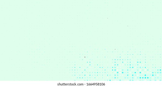 Leichte BLAU-Vektorillustration mit Kreisen. Abstraktes dekoratives Design im Farbverlauf-Stil mit Blasen. Neue Vorlage für Ihr Markenbuch.