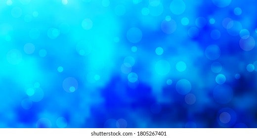 Light BLUE vector layout with circles. Modern abstract illustration with colorful circle shapes. Pattern for wallpapers, curtains.