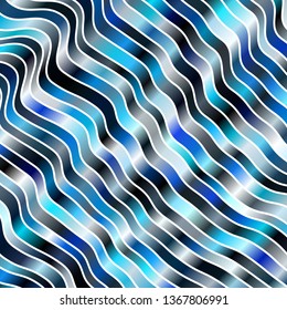 Light BLUE vector layout with circular arc. Colorful illustration, which consists of curves. Template for your UI design.