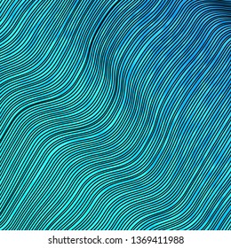 Light BLUE vector layout with circular arc. Colorful illustration in abstract style with bent lines. Template for your UI design.