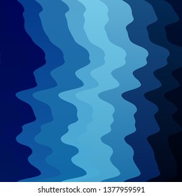 Light BLUE vector layout with circular arc. Colorful illustration in abstract style with bent lines. Pattern for busines booklets, leaflets