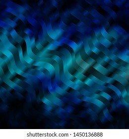 Light BLUE vector layout with circular arc. Colorful illustration in circular style with lines. Pattern for booklets, leaflets.