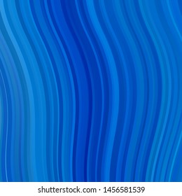 Light BLUE vector layout with circular arc. Colorful geometric sample with gradient curves.  Smart design for your promotions.