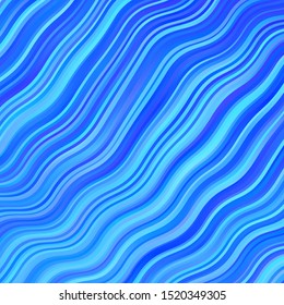Light BLUE vector layout with circular arc. Colorful illustration in circular style with lines. Pattern for websites, landing pages.