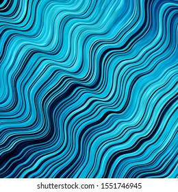 Light BLUE vector layout with circular arc. Colorful geometric sample with gradient curves.  Pattern for ads, commercials.