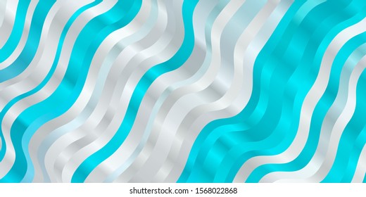 Light BLUE vector layout with circular arc. Colorful illustration in circular style with lines. Design for your business promotion.