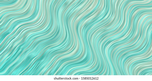 Light BLUE vector layout with circular arc. Abstract illustration with gradient bows. Best design for your posters, banners.