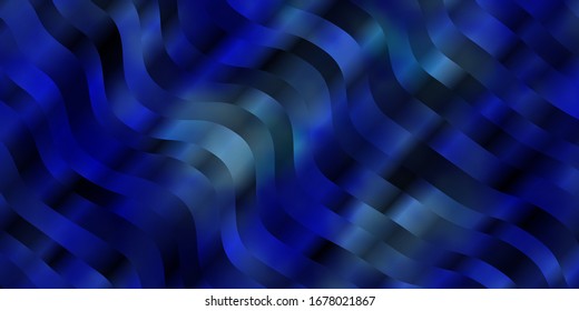 Light BLUE vector layout with circular arc. Abstract illustration with bandy gradient lines. Smart design for your promotions.