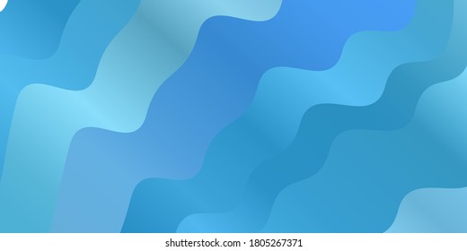 Light BLUE vector layout with circular arc. Colorful illustration, which consists of curves. Smart design for your promotions.