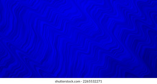 Light BLUE vector layout with circular arc. Abstract illustration with bandy gradient lines. Pattern for commercials, ads.