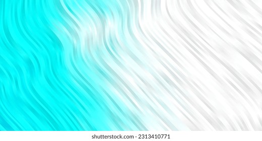 Light BLUE vector layout with circular arc. Brand new colorful illustration with bent lines. Best design for your ad, poster, banner.