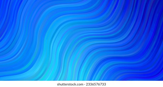 Light BLUE vector layout with circular arc. Colorful geometric sample with gradient curves.  Template for cellphones.