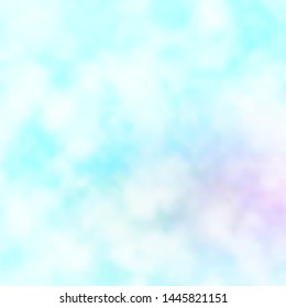 Light BLUE vector layout with cloudscape. Abstract colorful clouds on gradient illustration. Template for websites.