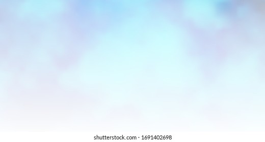 Light BLUE vector layout with cloudscape. Gradient illustration with colorful sky, clouds. Colorful pattern for appdesign.