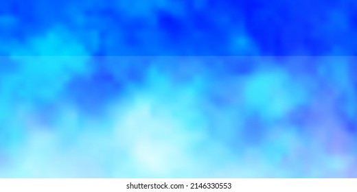 Light BLUE vector layout with cloudscape. Gradient illustration with colorful sky, clouds. Template for websites.