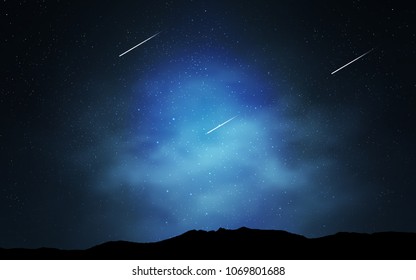 Light BLUE vector layout with cosmic stars. Shining illustration with sky stars on abstract template. Pattern for astrology websites.
