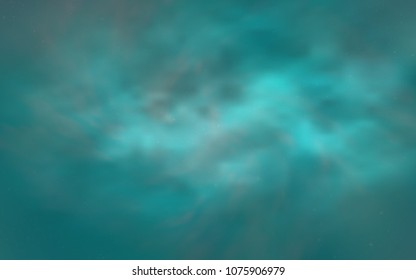 Light BLUE vector layout with cosmic stars. Glitter abstract illustration with colorful cosmic stars. Template for cosmic backgrounds.