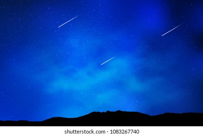 Light BLUE vector layout with cosmic stars. Modern abstract illustration with Big Dipper stars. Pattern for futuristic ad, booklets.