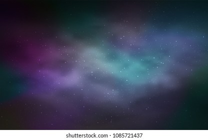 Light BLUE vector layout with cosmic stars. Modern abstract illustration with Big Dipper stars. Pattern for futuristic ad, booklets.