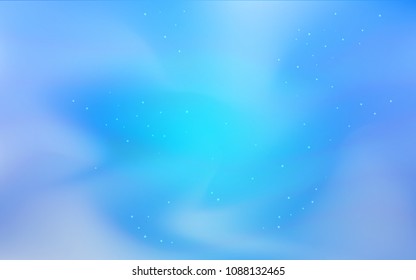 Light BLUE vector layout with cosmic stars. Glitter abstract illustration with colorful cosmic stars. Pattern for futuristic ad, booklets.
