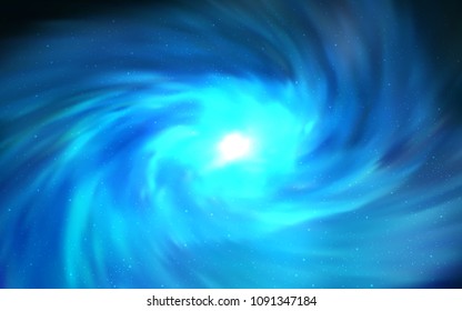 Light BLUE vector layout with cosmic stars. Modern abstract illustration with Big Dipper stars. Pattern for futuristic ad, booklets.